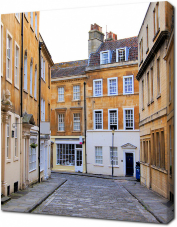 Классическая улица в Старом городе Великобритании