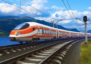 Изображение высокоскоростного поезда