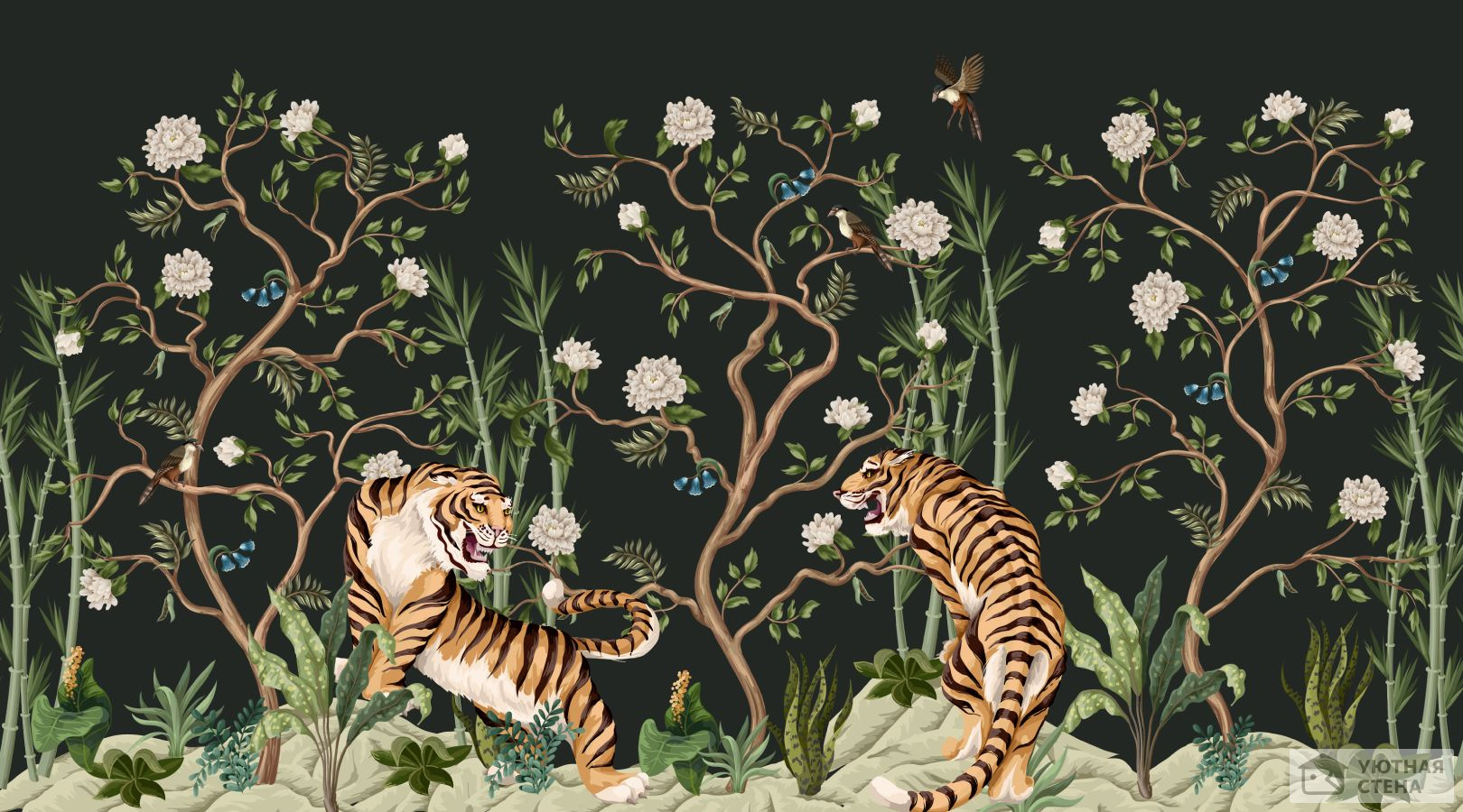 Тигры в сказочном саду
