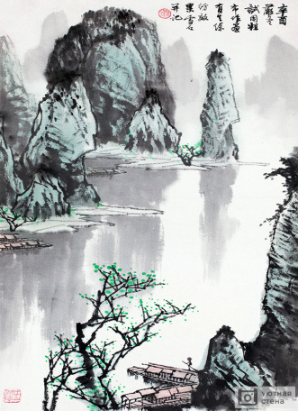 Пейзаж в традиционном китайском стиле