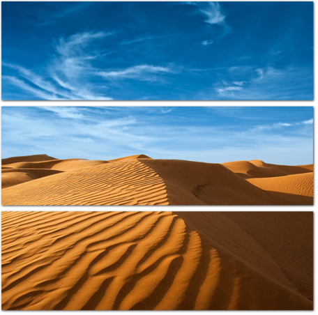 Песчаные барханы в пустыни Северной Африки