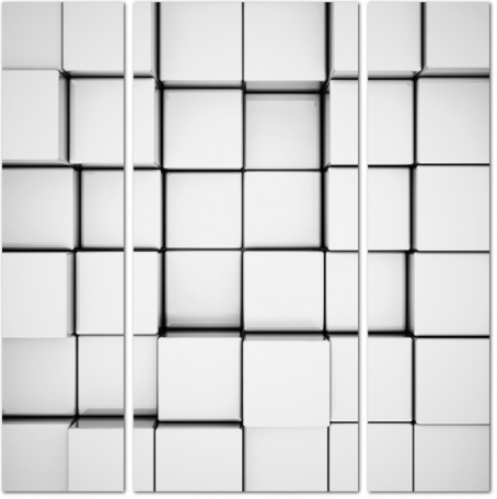 Фон из серых 3D кубов