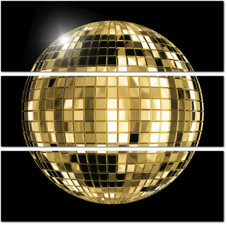 Золотой диско-шар