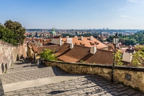 Вид на старый город в Праге. Чехия
