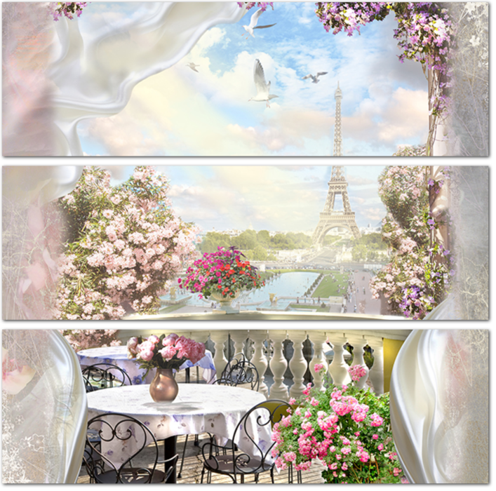 Романтическая терраса в Париже