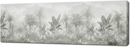 Панорама с тропическими растениями