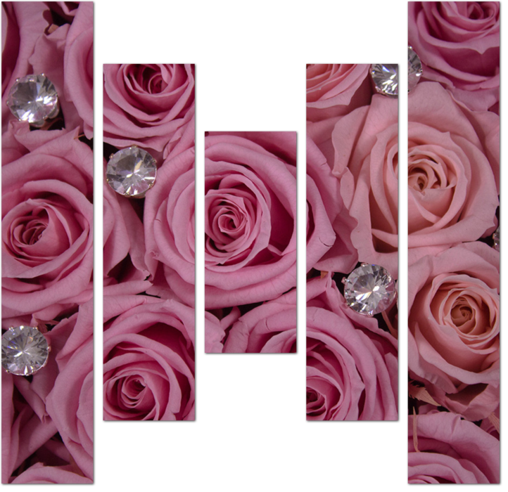 Розы с бриллиантами