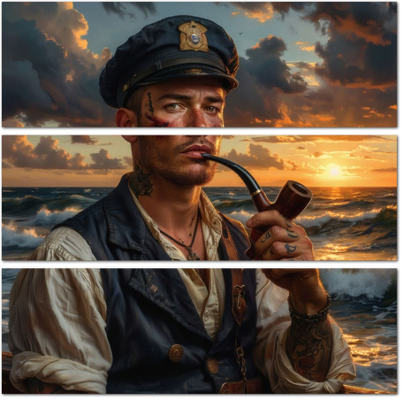 Моряк с татуировками