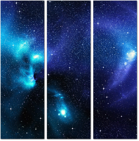 Звезды и туманности в глубоком космосе