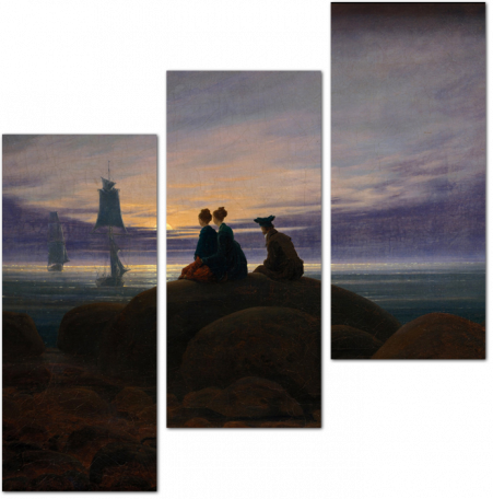 Каспар Давид Фридрих - Восход луны над морем