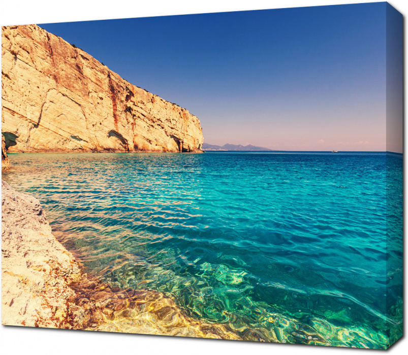 Красивые морские пейзажи на острове Закинф в Греции