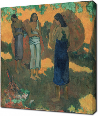 Поль Гоген - Три женщина на желтом фоне