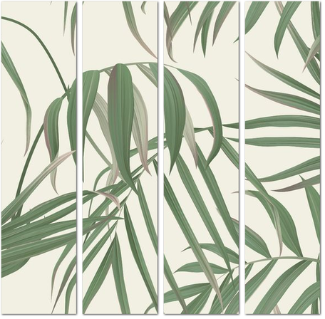 Фон с тропическими пальмовыми листьями