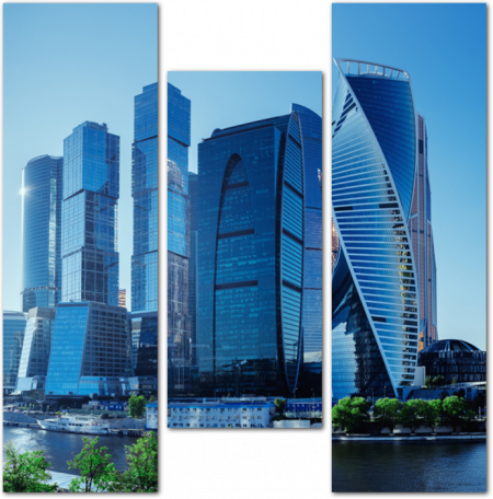 Панорама с видом на деловой центр Москва-Сити