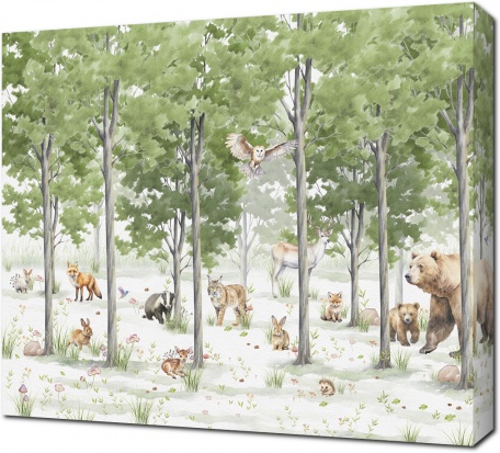 Животные в лиственном лесу