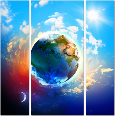 Арт изображение планеты Земля