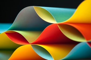 Красочный узор оригами