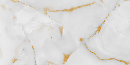 Белый мрамор с золотыми прожилками