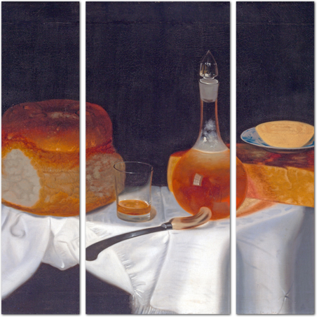 Джордж Смит — Натюрморт с хлебом маслом и сыром
