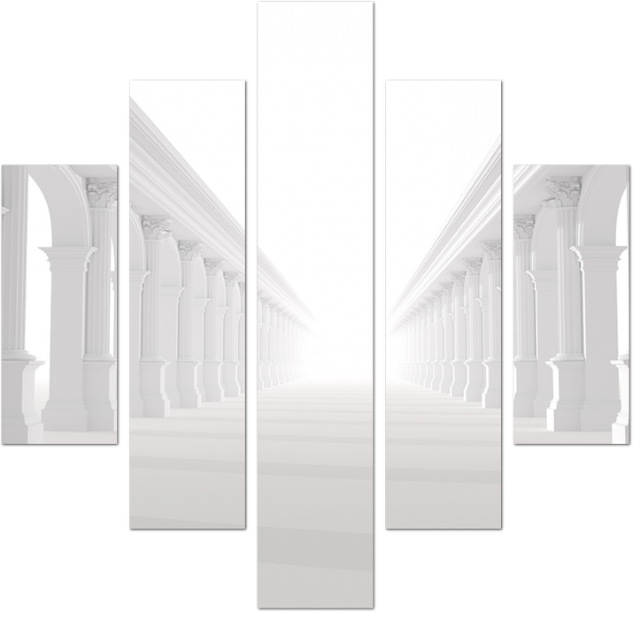 Бесконечная белая колоннада
