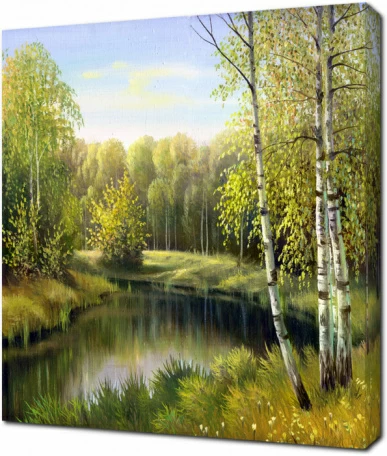 Осенний пейзаж на рассвете