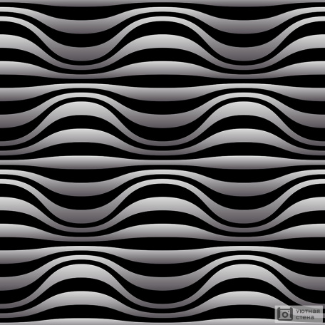 Черно-белые волны 3D