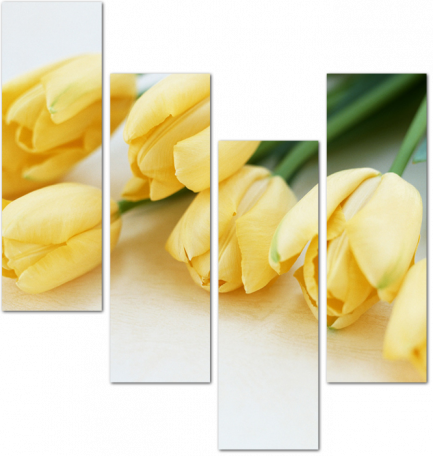 Букет жёлтых тюльпанов