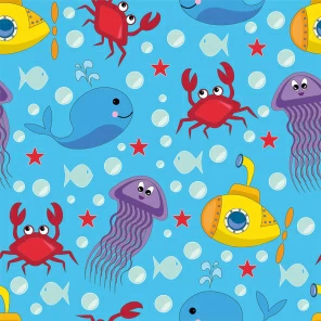 Мультяшные морские животные