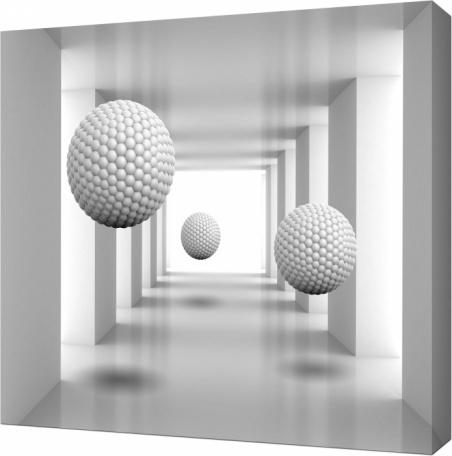 3D Летающие шары и короткий туннель
