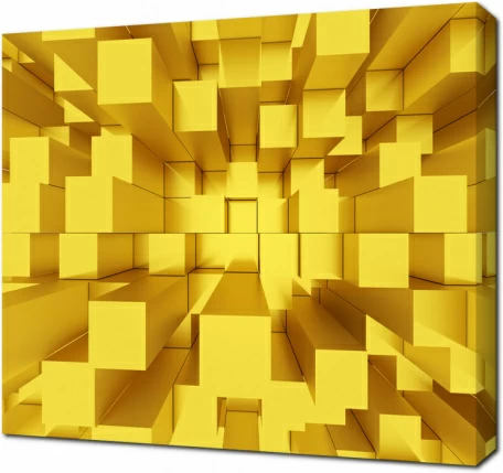 Желтые кубы 3D
