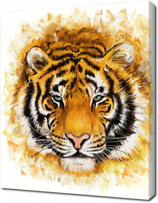 Портрет тигра. Цифровая живопись