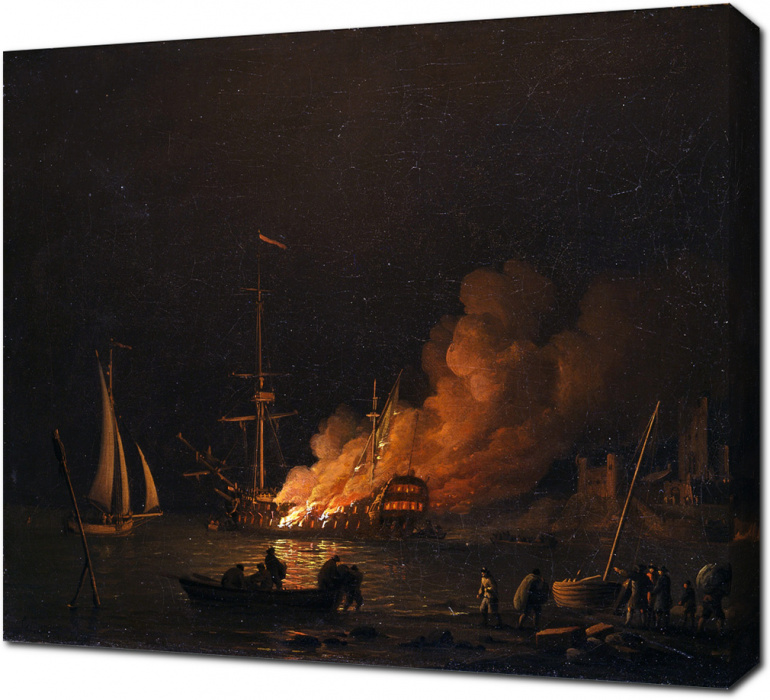 Чарльз Брукинг — Ночной пожар на корабле