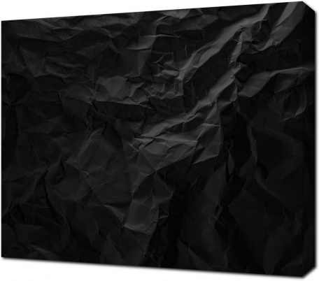 Текстура мятой черной бумаги