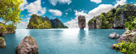 Вид на острова Джеймса Бонда в Таиланде