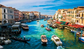 Знаменитый Гранд-Канал, Венеция, Италия