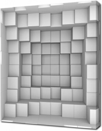 Белые кубы 3D