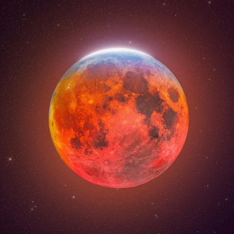 Зачаровывающая красная луна
