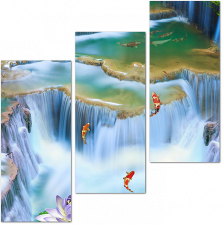 3D сказочный водопад