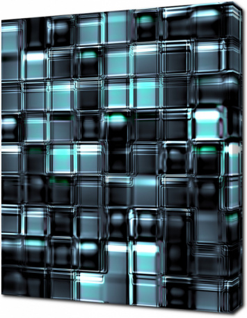 Стеклянные 3D кубы