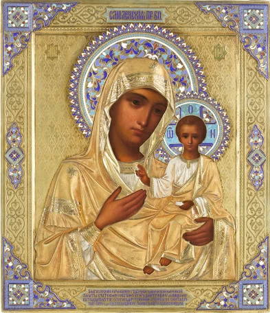 Икона Б.М. Смоленская,1891 г.