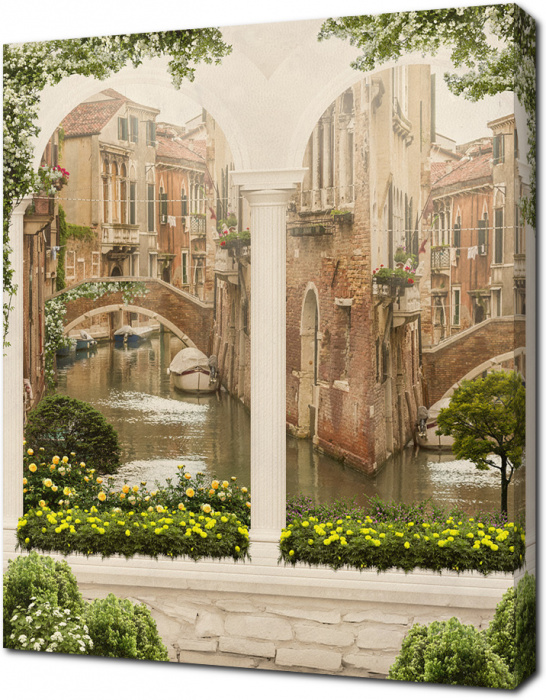 Две арки с видом на каналы Венеции