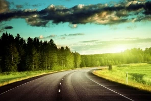Прямая дорога на рассвете