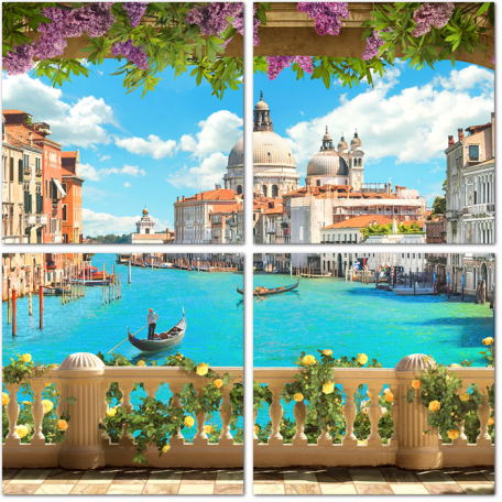 Венецианский пейзаж с видом на собор