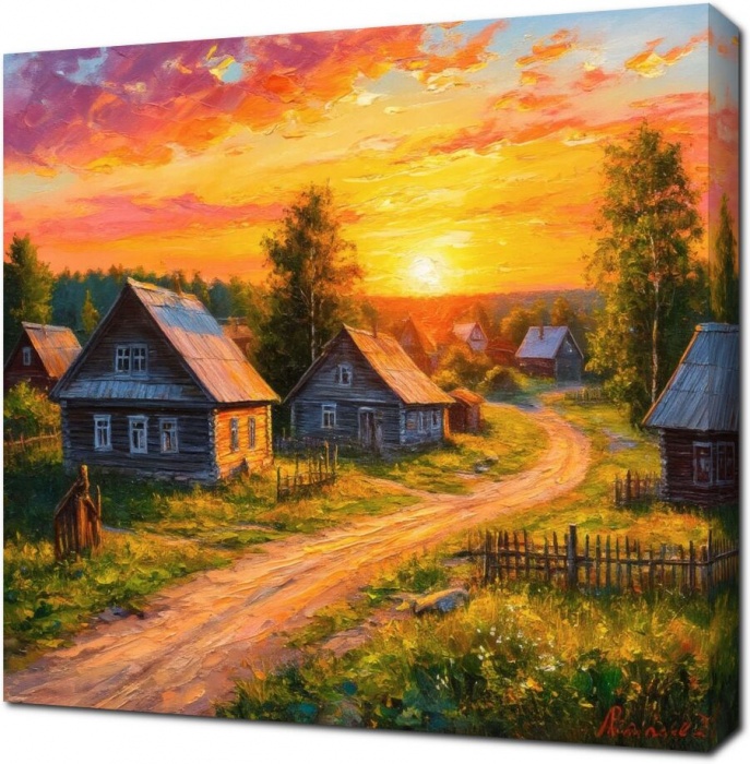 Летний вечер живопись