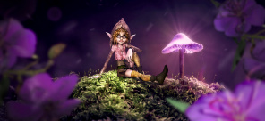 Волшебная фея и фантастический гриб