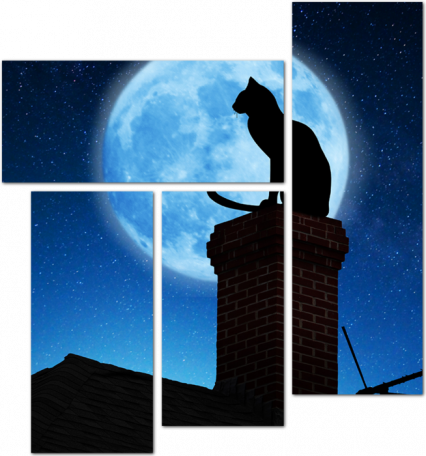 Лунный кот на чердаке