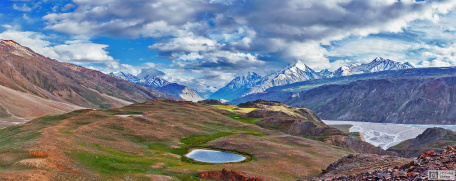 Гималайская панорама. Долина Спити, Химачал-Прадеш