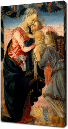 Сандро Боттичелли - Мадонна с младенцем и ангелом