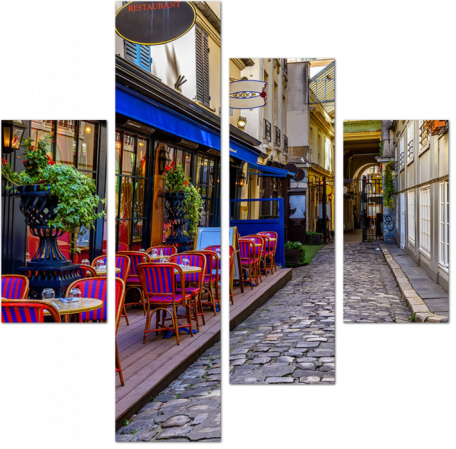 Уличное кафе в Париже. Франция