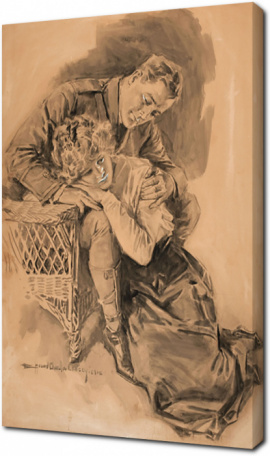 Влюбленная пара американского художника Говарда Чендлера